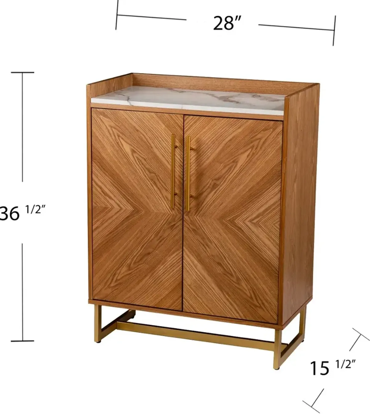 Trilken Bar Cabinet with Wine Storage