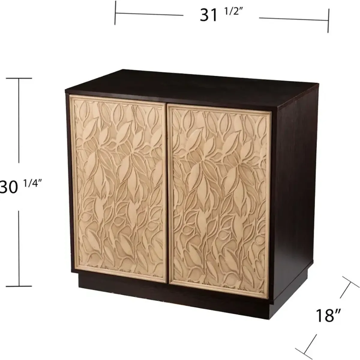 Edgevale Two-Tone Accent Cabinet