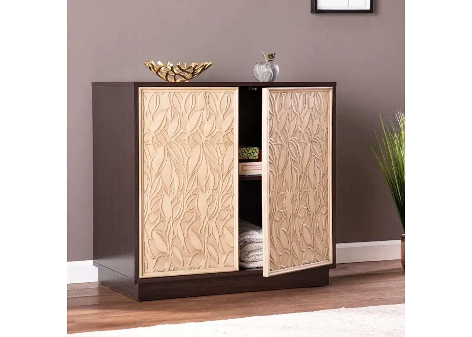 Edgevale Two-Tone Accent Cabinet