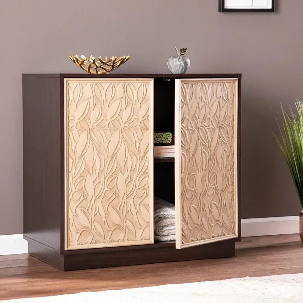 Edgevale Two-Tone Accent Cabinet