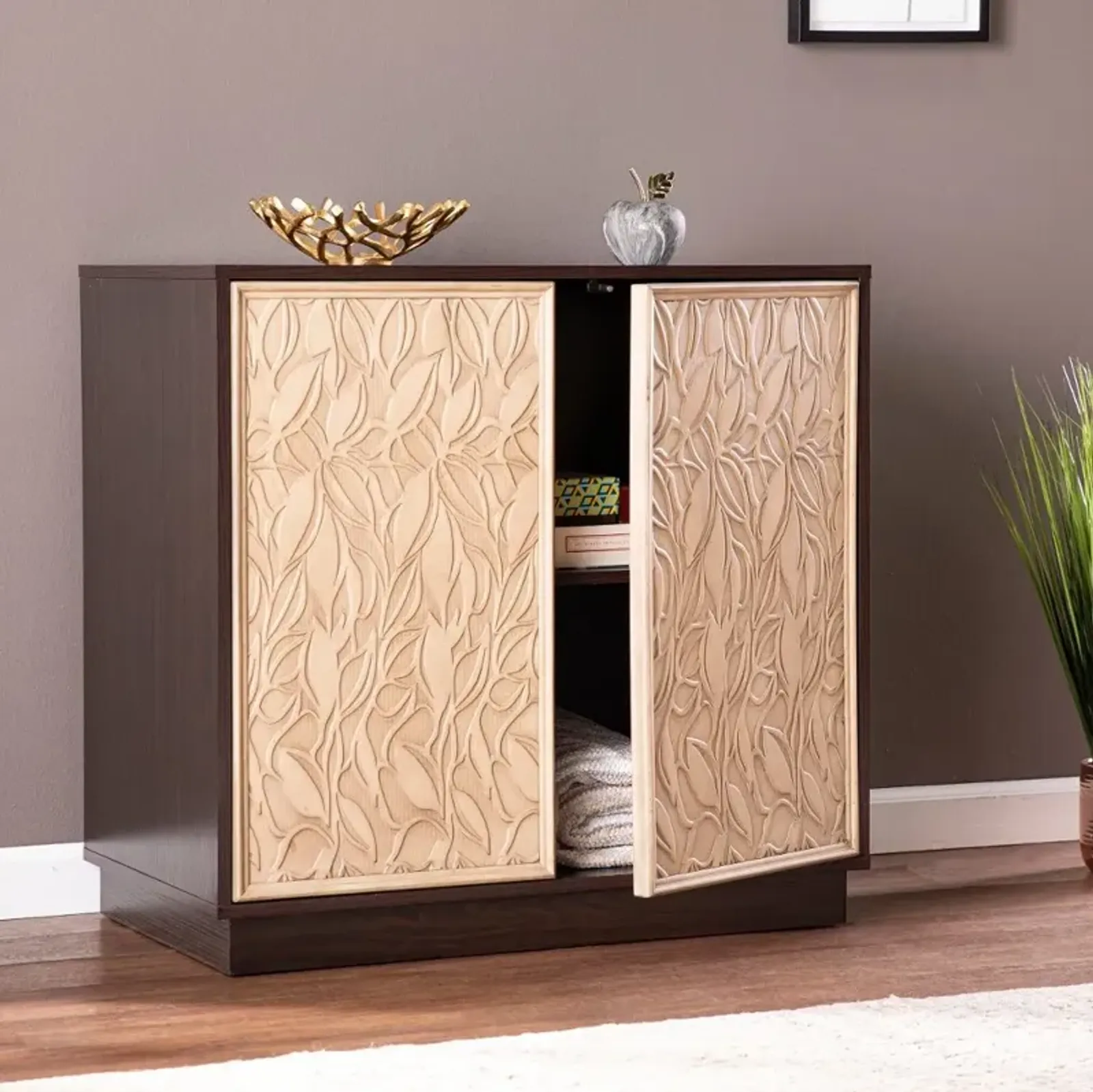 Edgevale Two-Tone Accent Cabinet