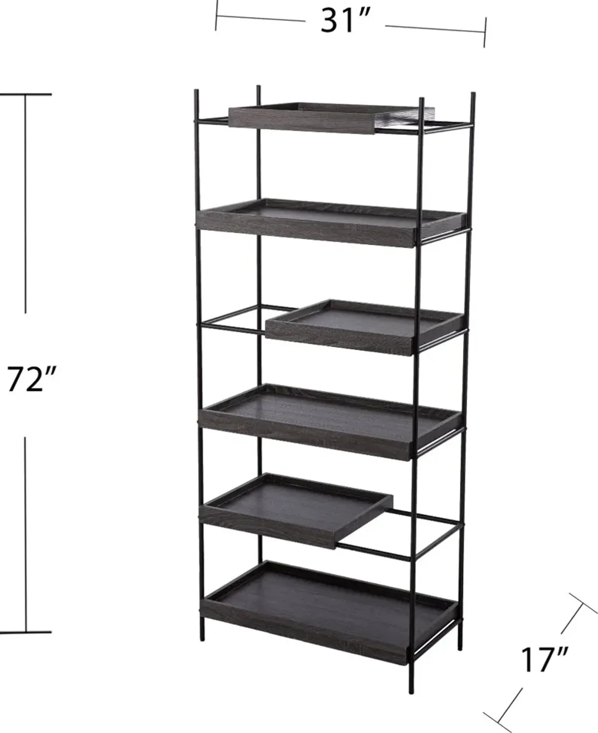 Deckenly Sliding Shelf Etagere