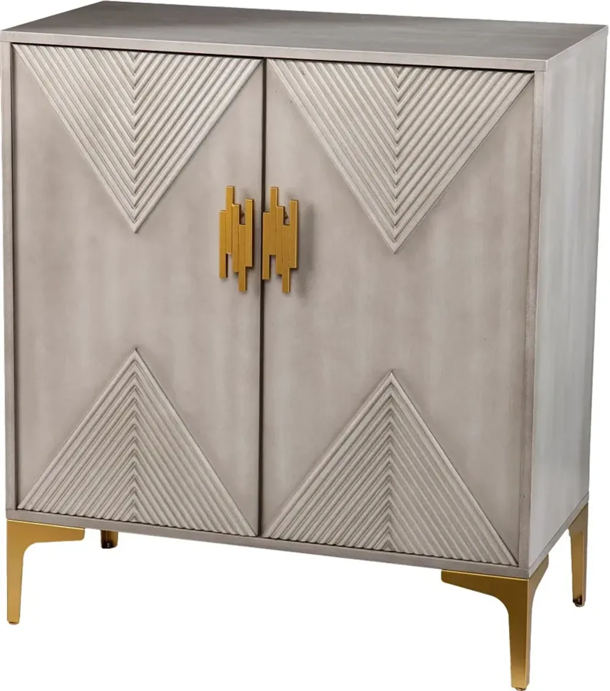 Lantara Gray Modern Storage Cabinet