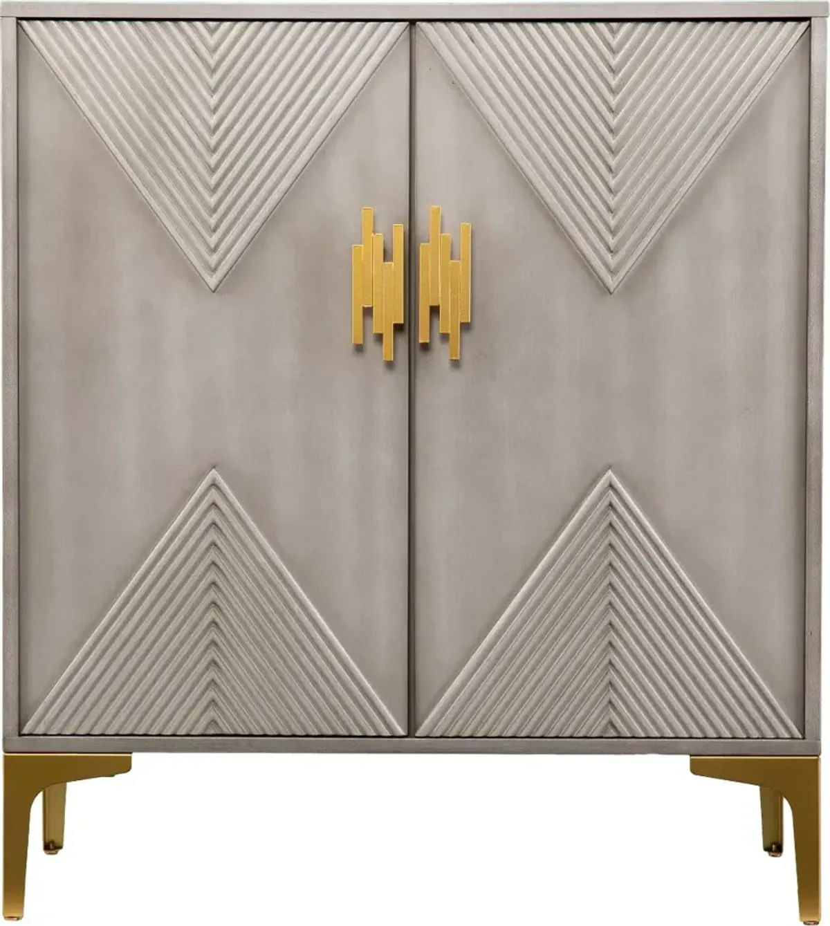 Lantara Gray Modern Storage Cabinet