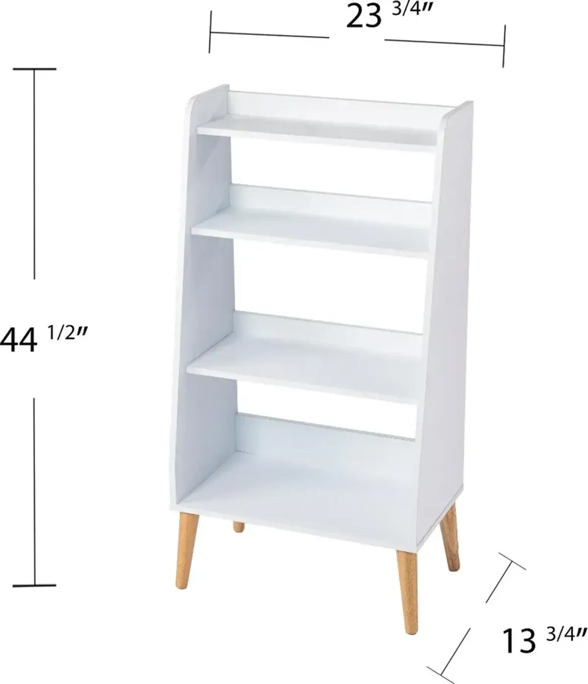 Berritza Small White Bookshelf