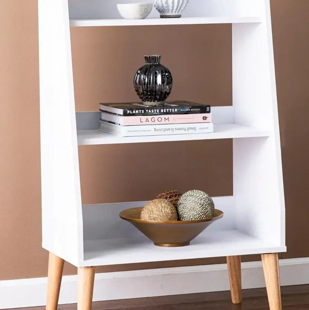 Berritza Small White Bookshelf