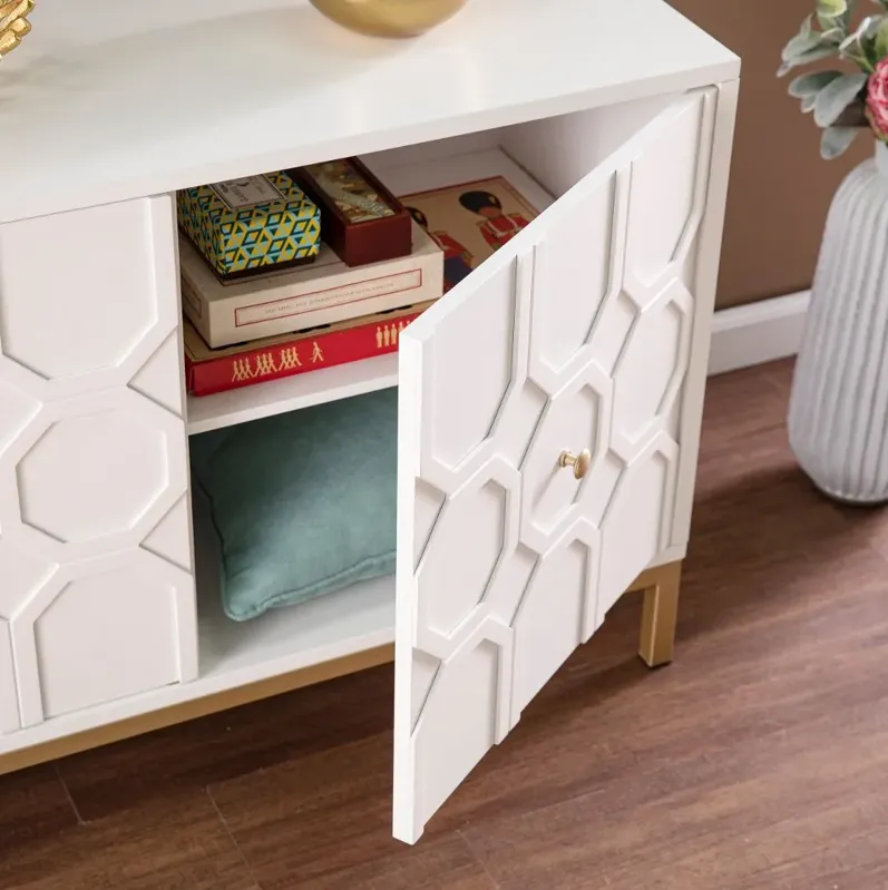 Gramdlynn White Two-Door Accent Cabinet