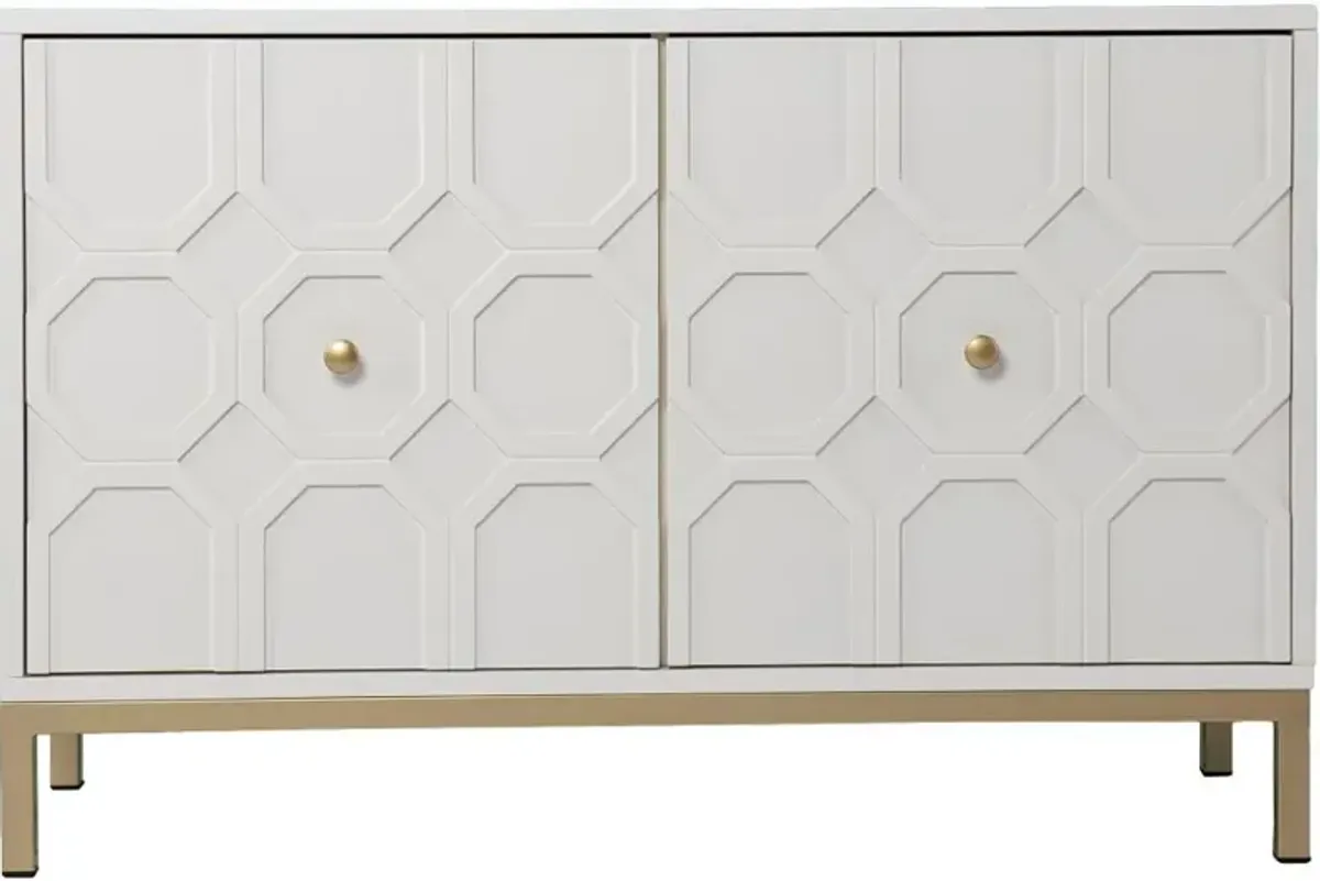 Gramdlynn White Two-Door Accent Cabinet