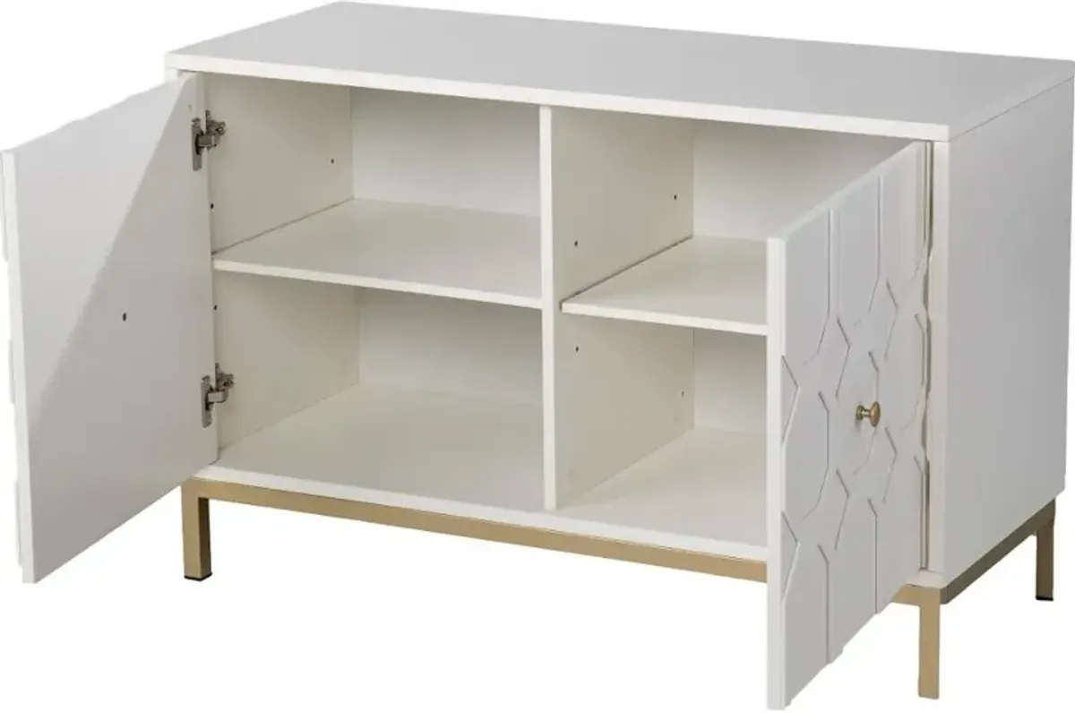 Gramdlynn White Two-Door Accent Cabinet