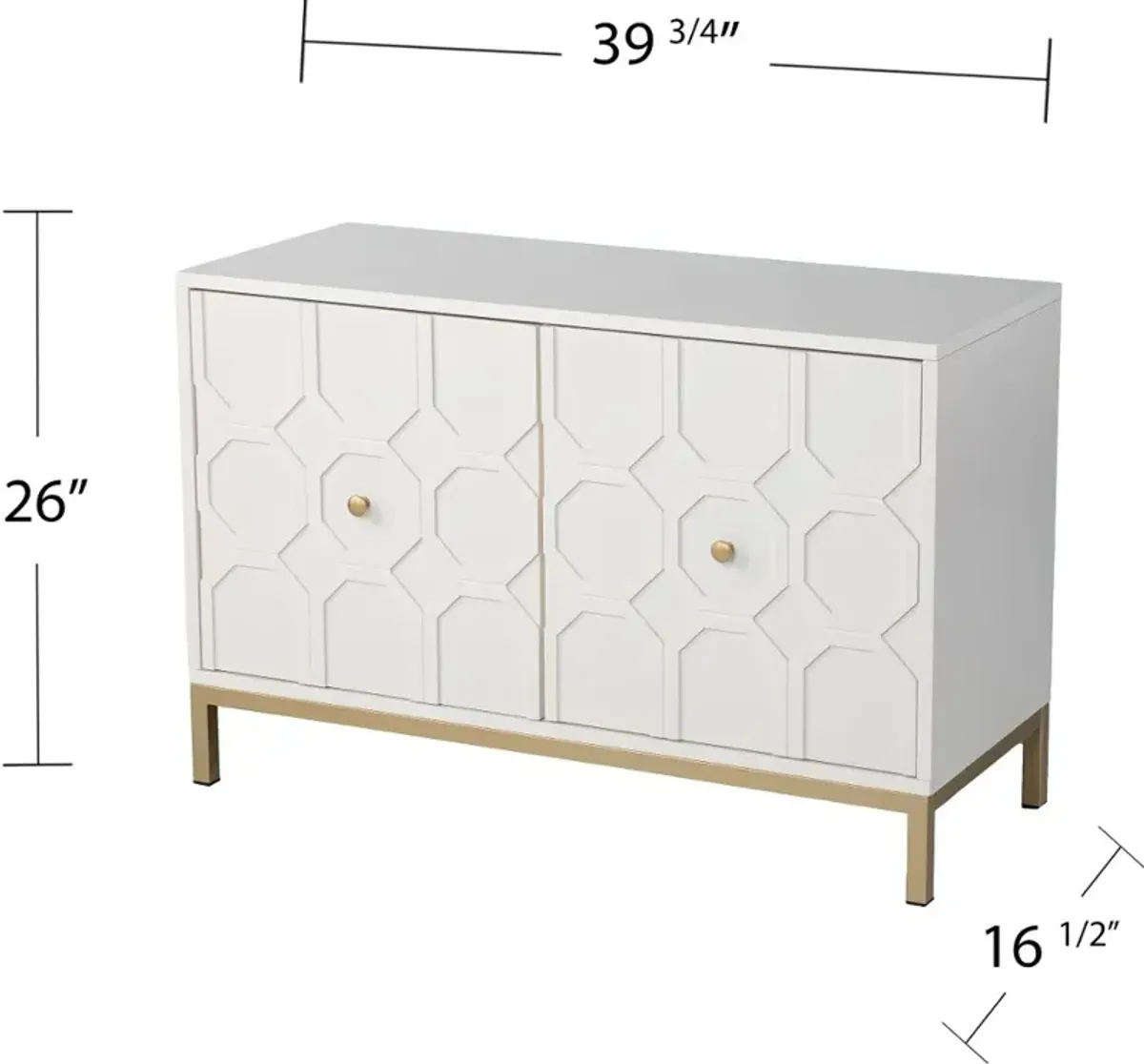 Gramdlynn White Two-Door Accent Cabinet