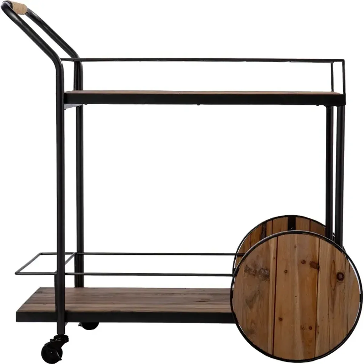 Pemton Reclaimed Wood Bar Cart