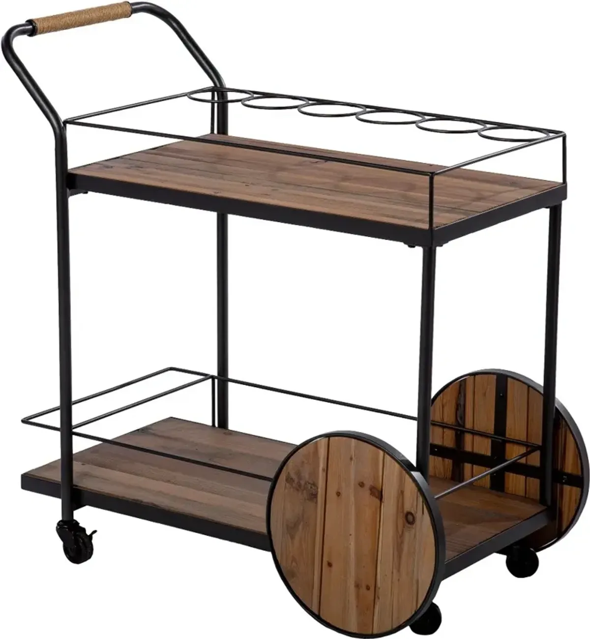 Pemton Reclaimed Wood Bar Cart