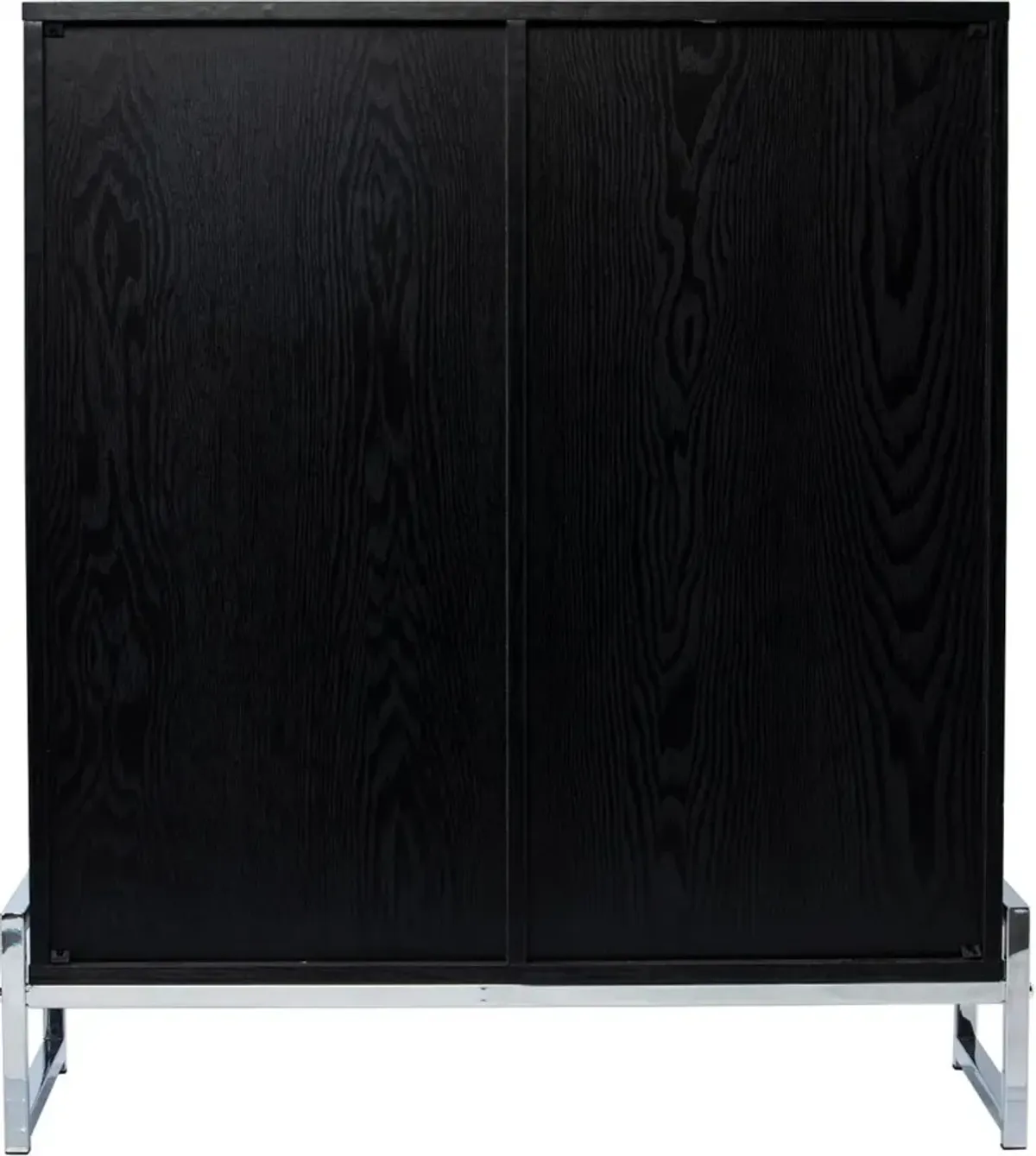 Pierton Black Double-Door Bar Cabinet