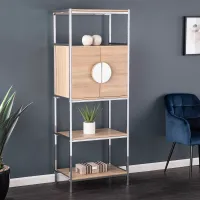 Northdom Tall Bar Cabinet with Wine Storage