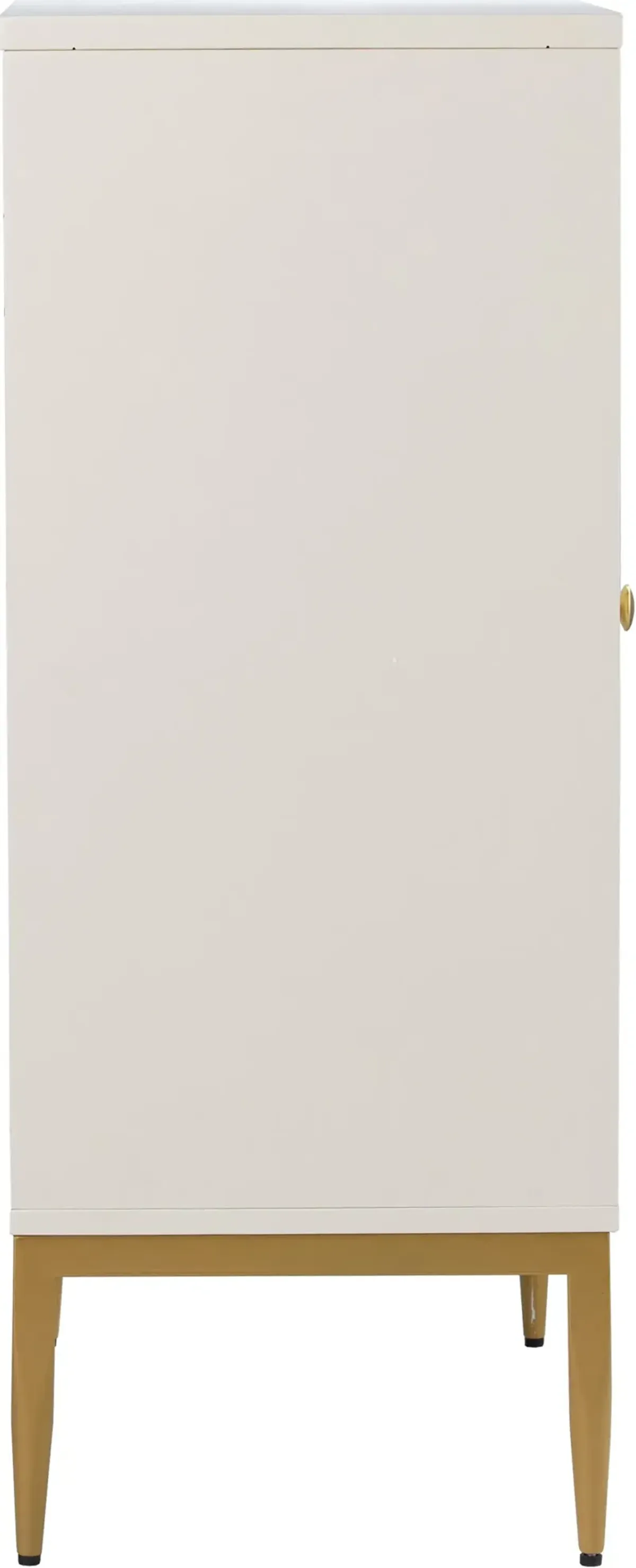 Marradi White & Gold Accent Cabinet