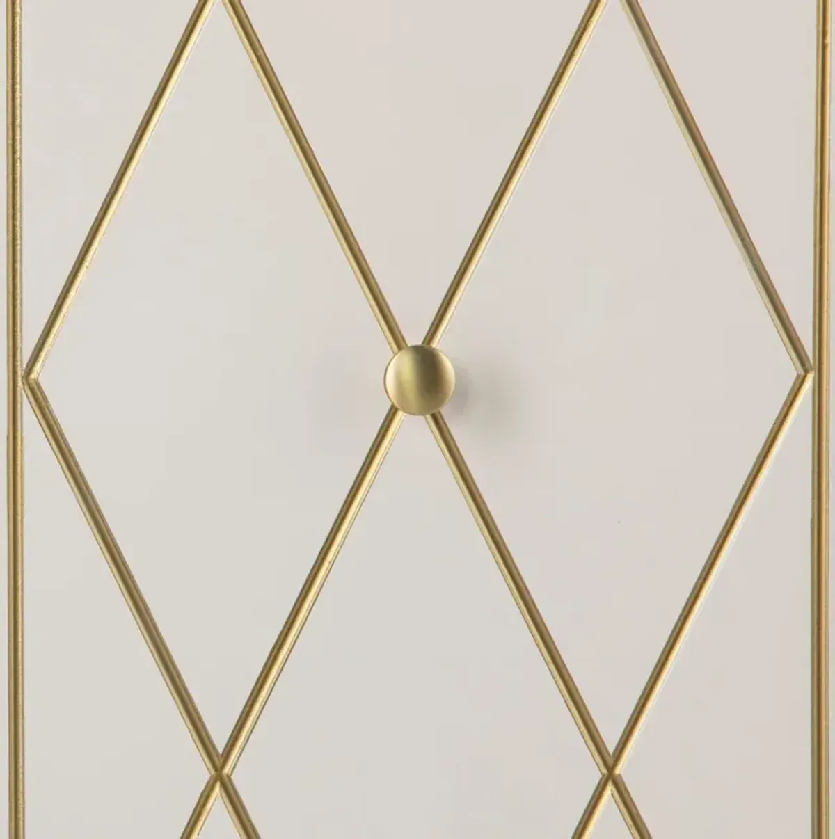 Marradi White & Gold Accent Cabinet