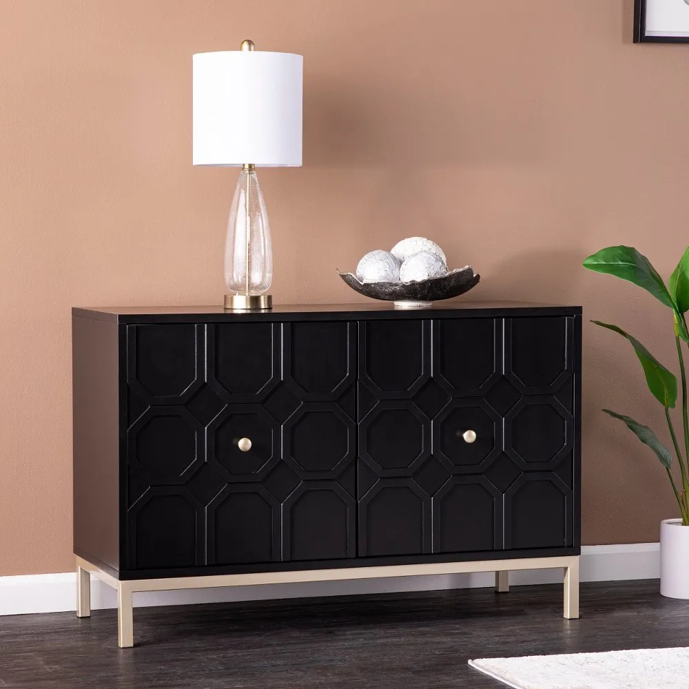 Gramdlynn Black Two-Door Accent Cabinet