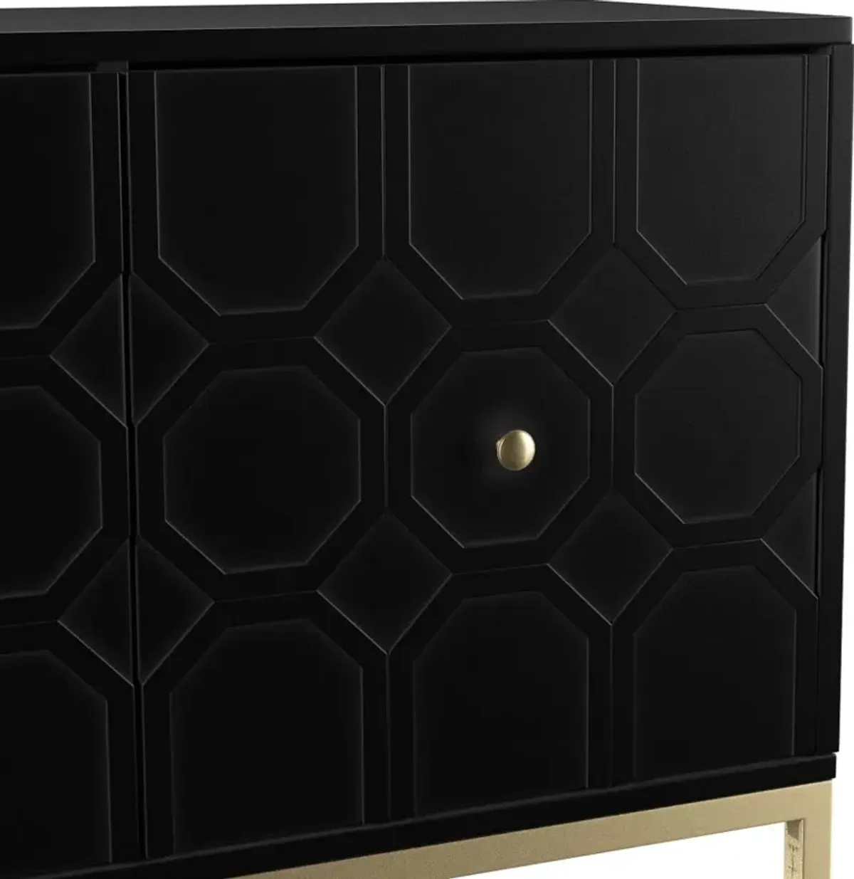 Gramdlynn Black Two-Door Accent Cabinet