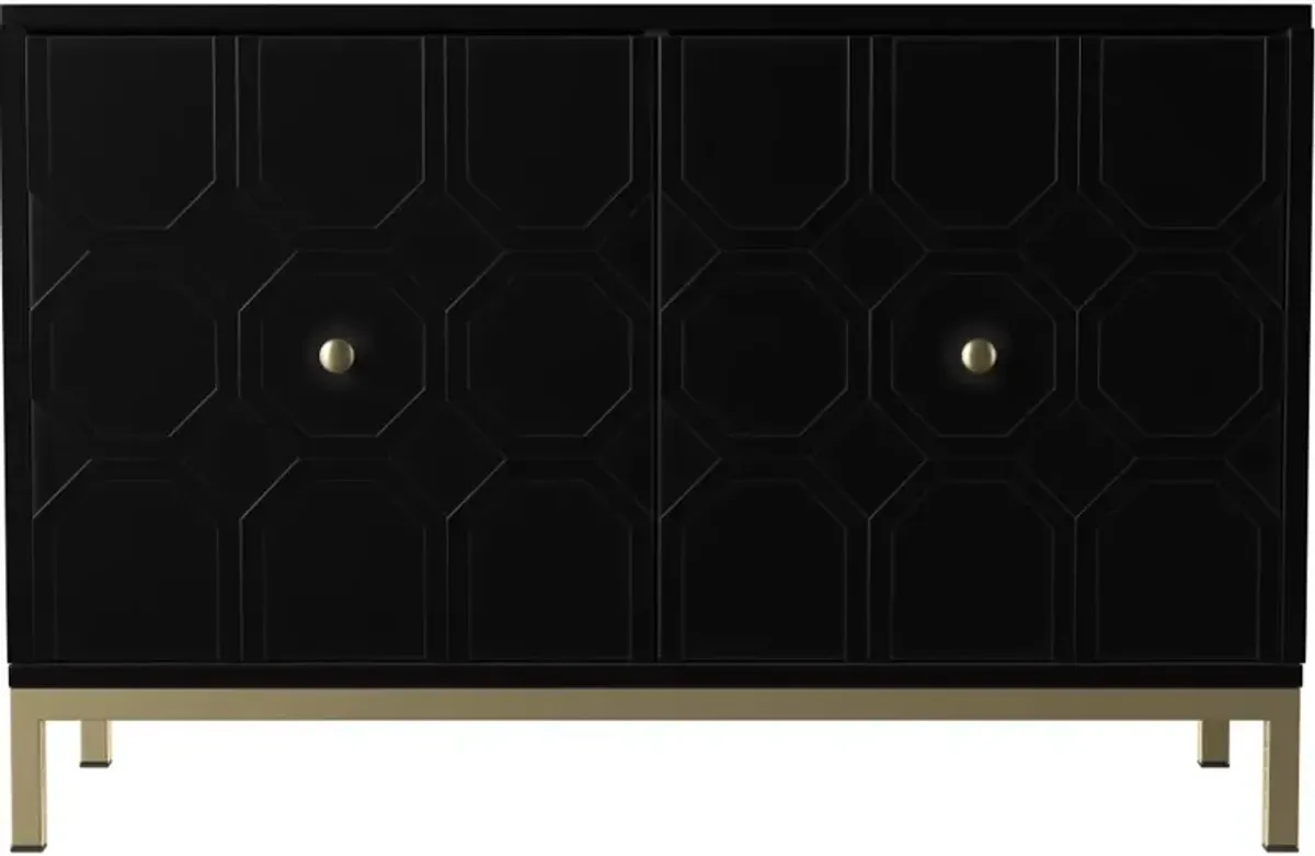 Gramdlynn Black Two-Door Accent Cabinet