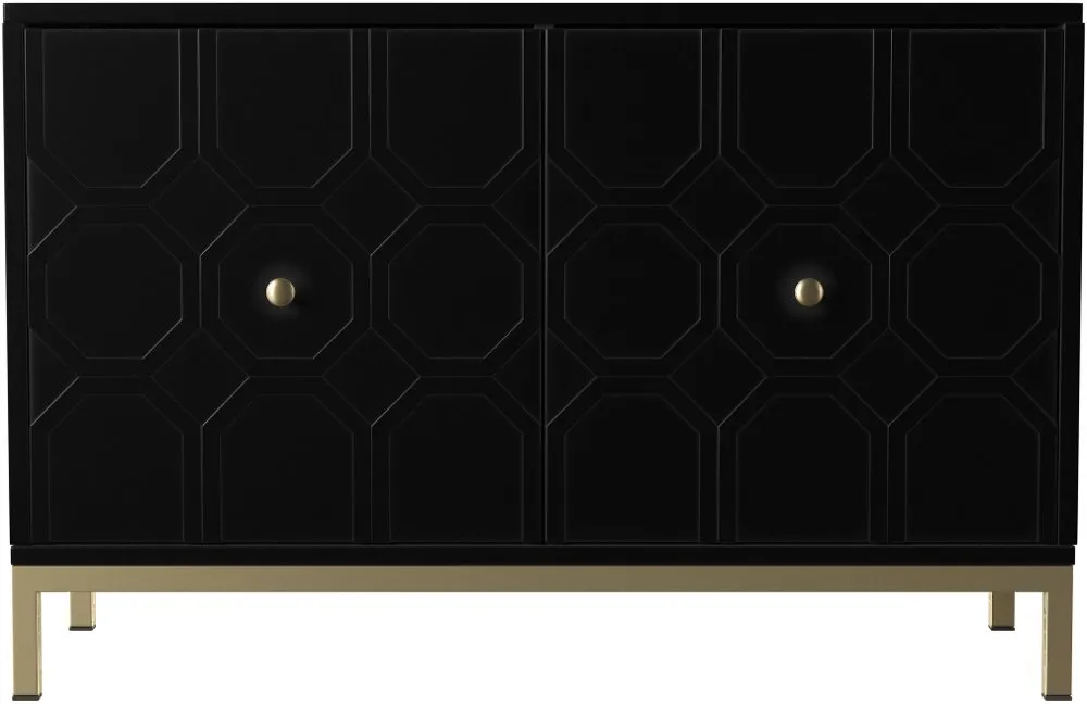 Gramdlynn Black Two-Door Accent Cabinet