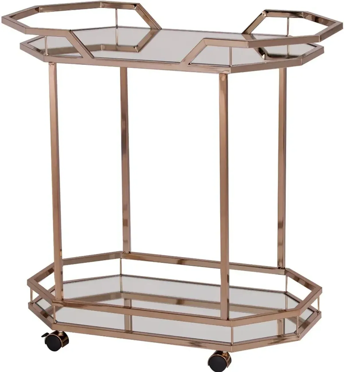 Ari Champagne Art Deco Bar Cart