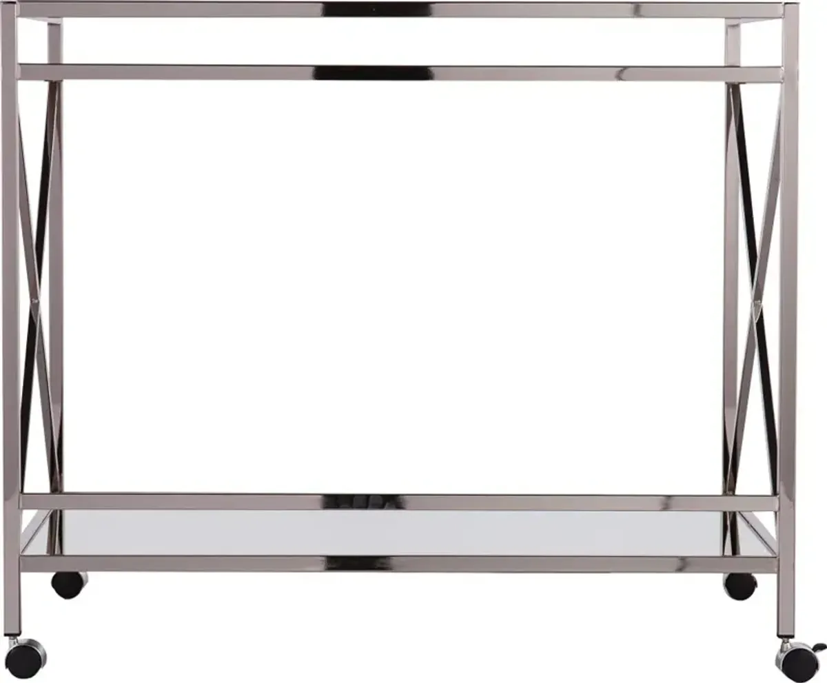 Maxton Silver Bar Cart