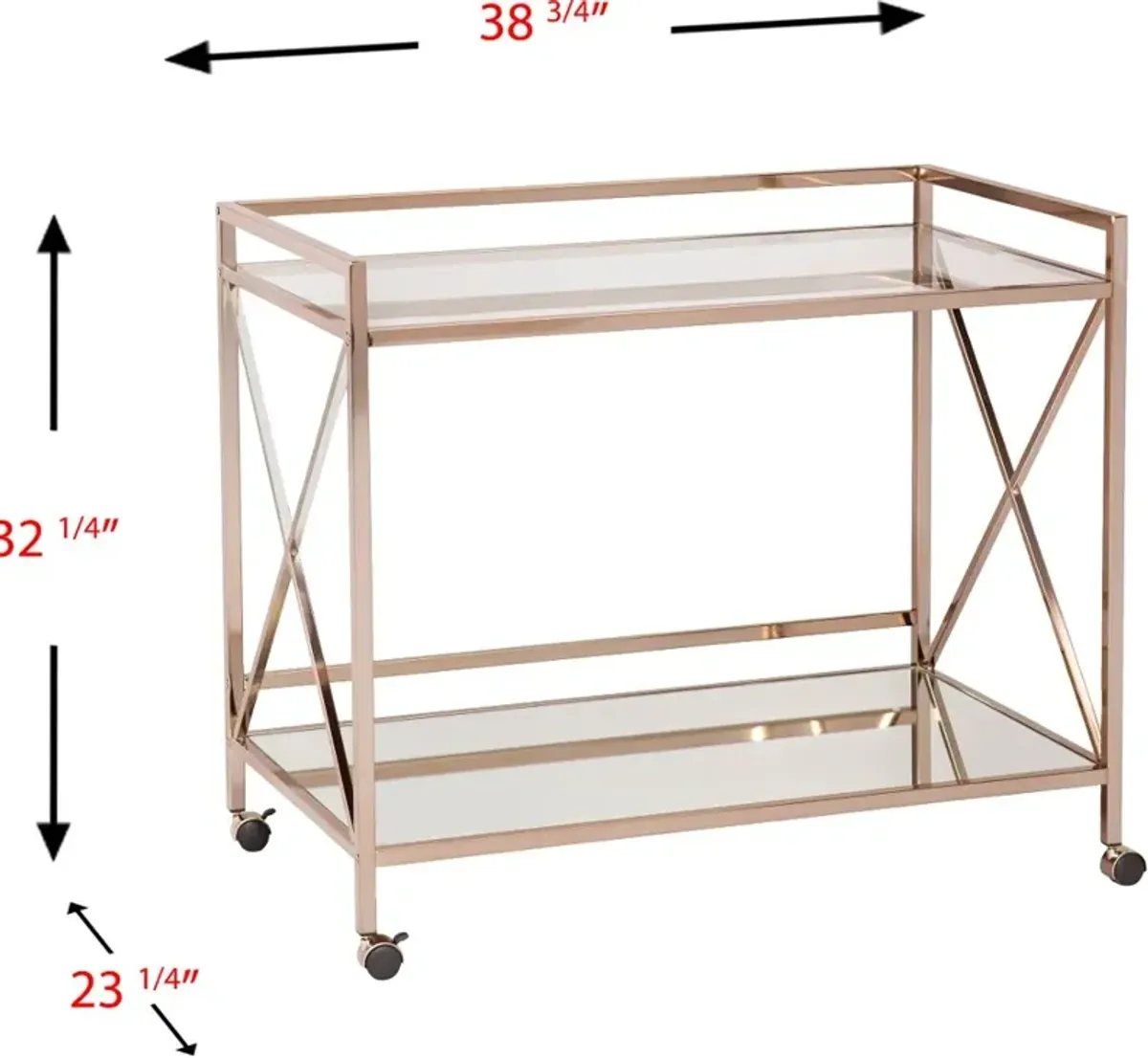 Maxton Gold Bar Cart