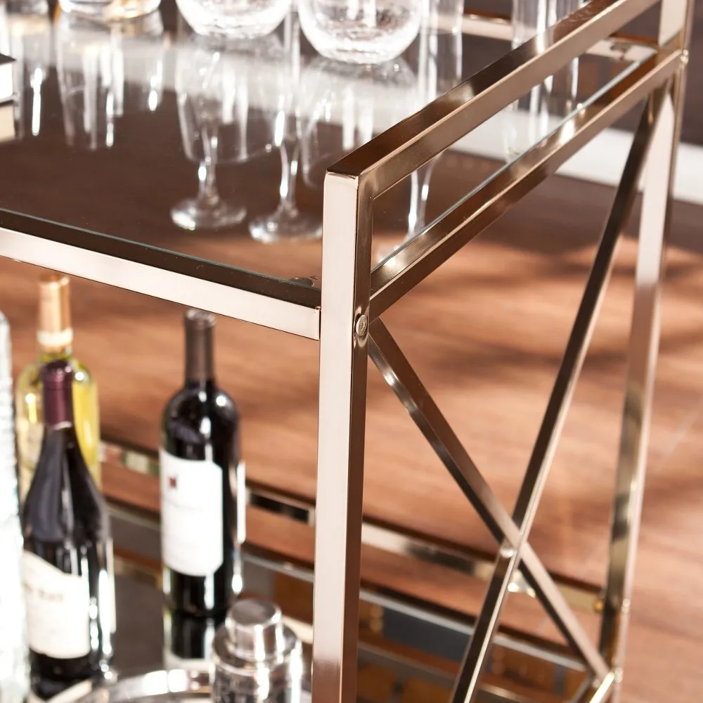 Maxton Gold Bar Cart