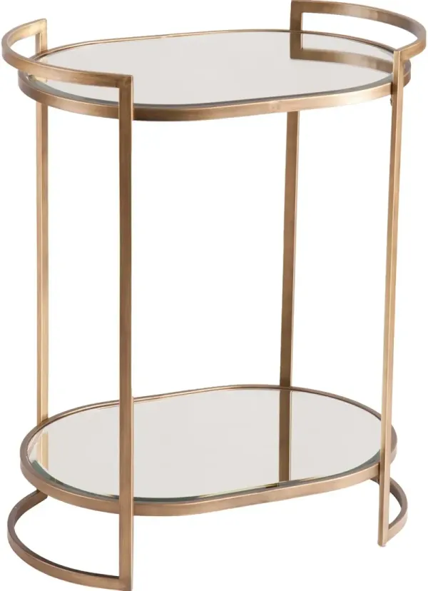 Gardner Small Space Gold Bar Table