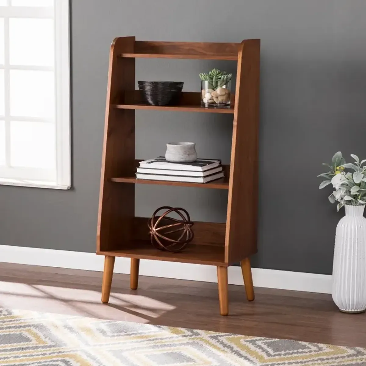 Berritza Small Walnut Bookshelf