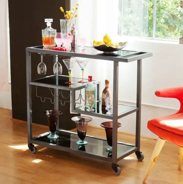 Holly & Martin Zephs Gray Bar Cart