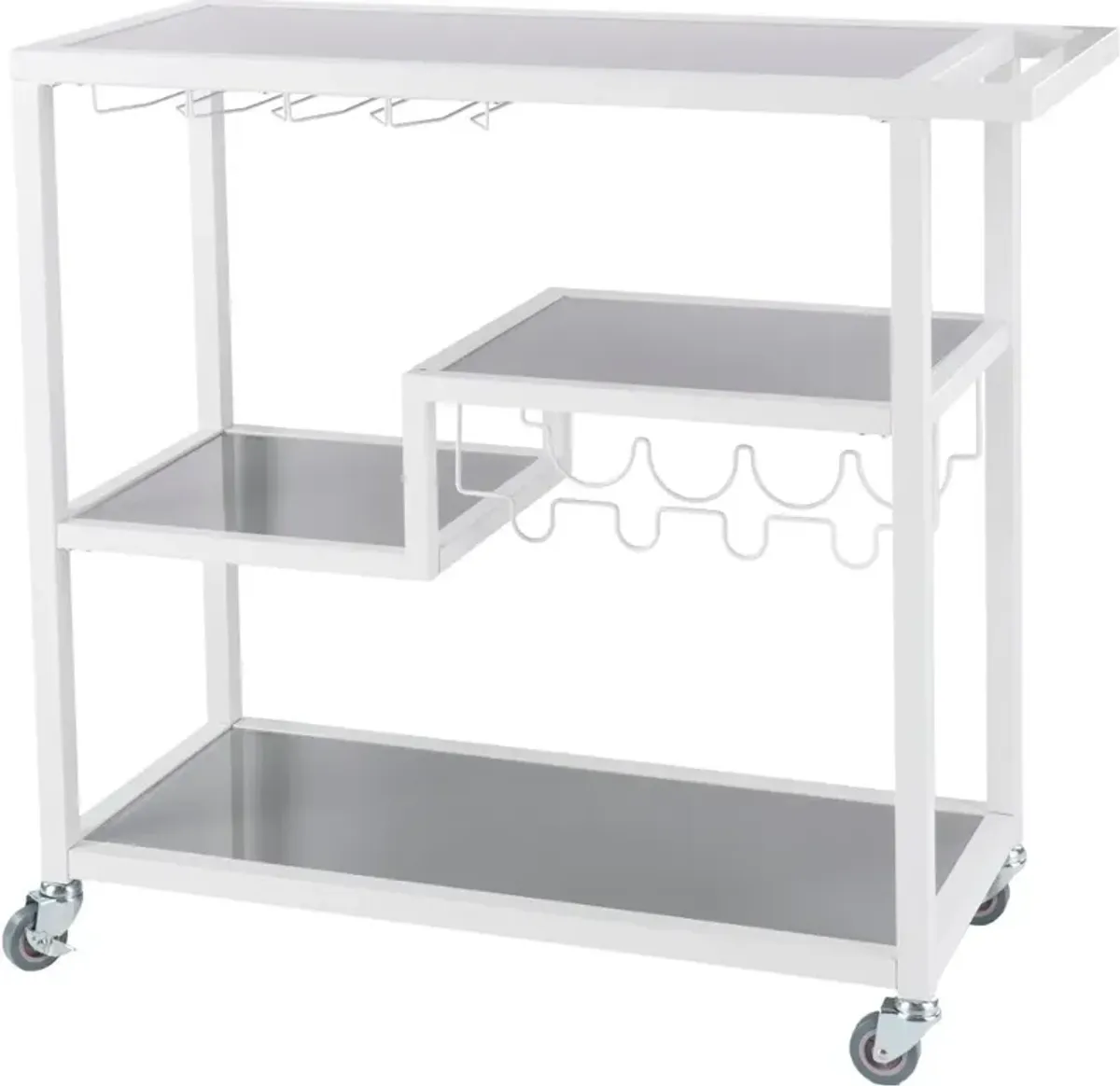 Holly & Martin Zephs White Bar Cart
