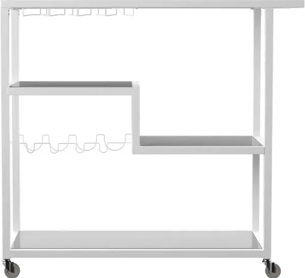 Holly & Martin Zephs White Bar Cart