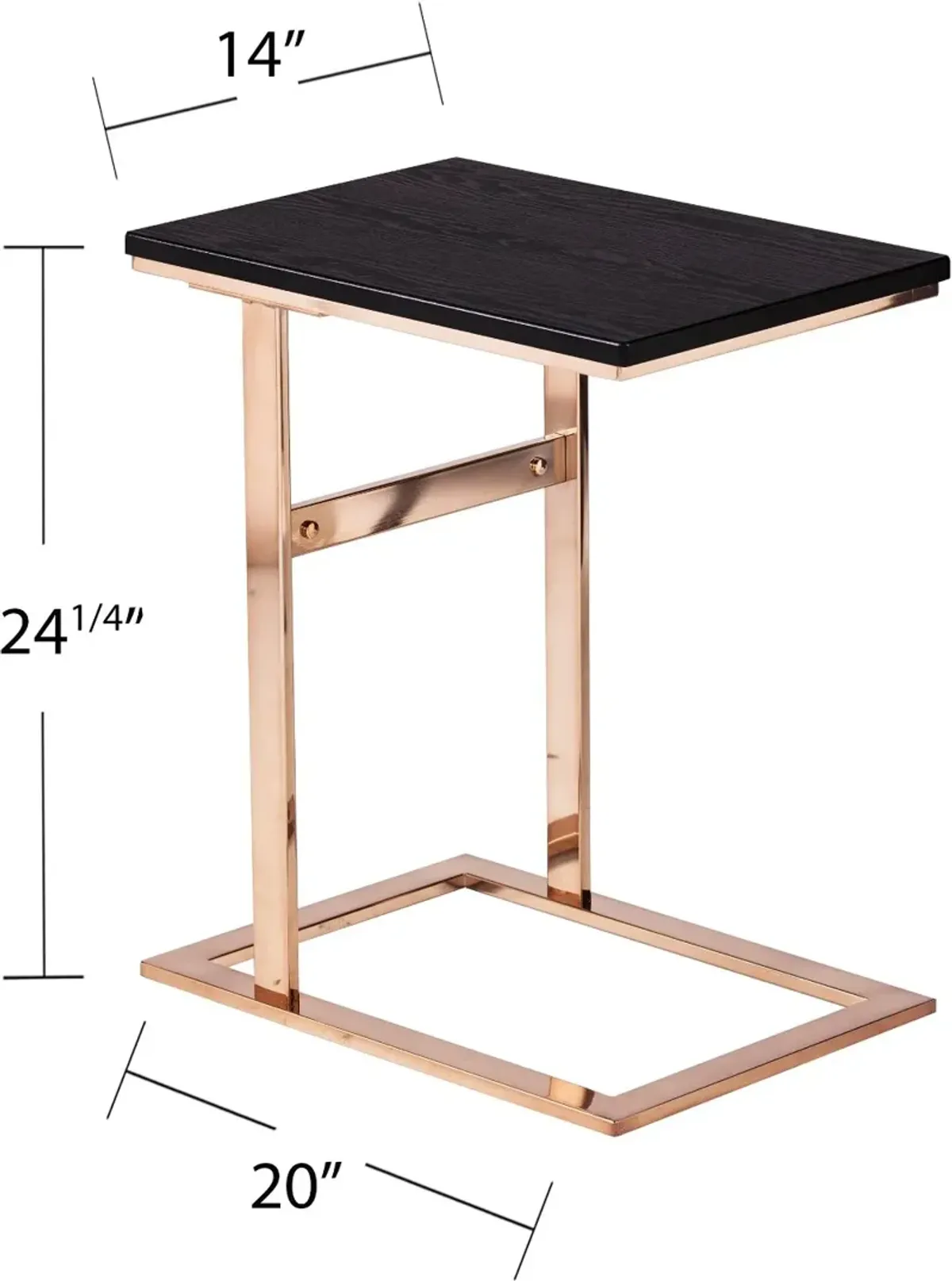 Rindland Black & Gold Small C-Table