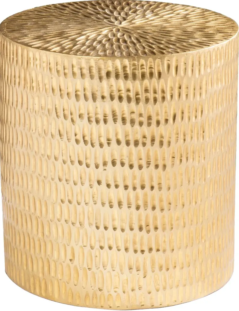 Doylin Brass Round Accent Table