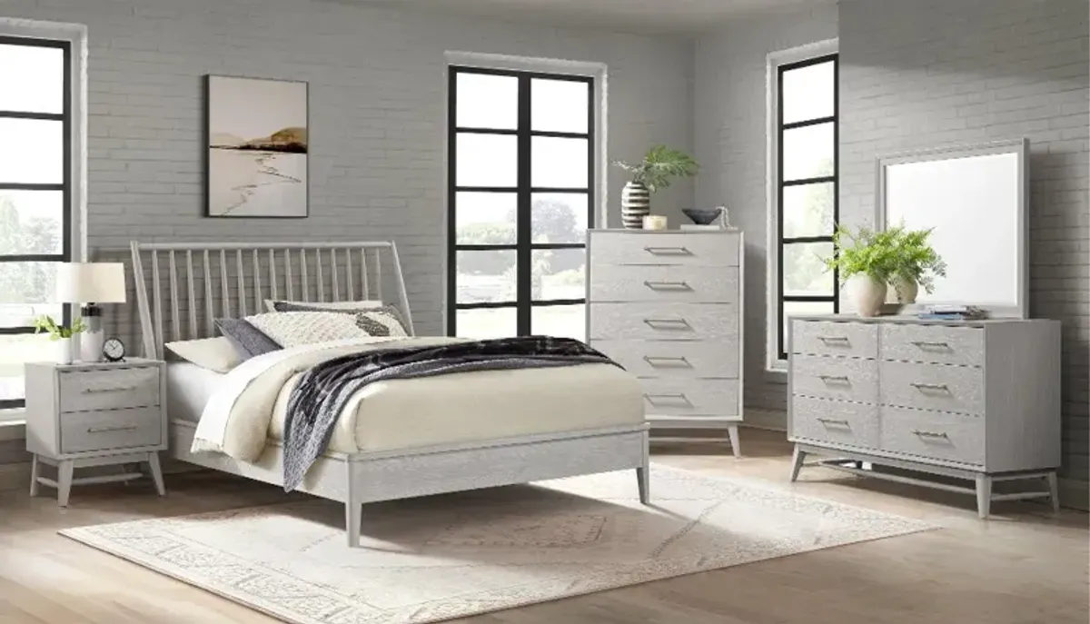 Bayside White King Bed