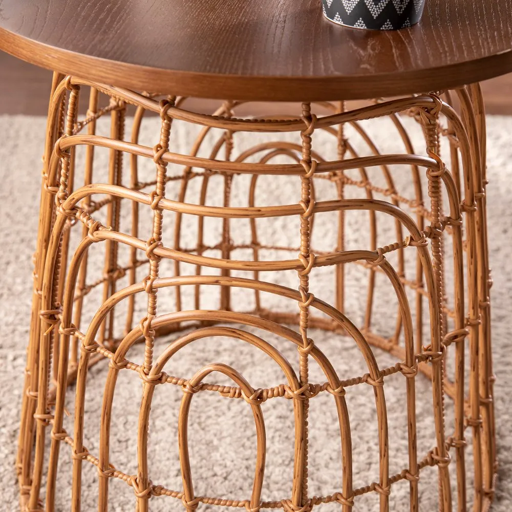 Weaverdon Round Bohemian Accent Table