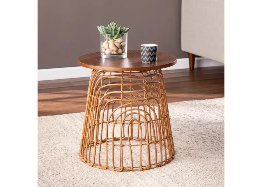 Weaverdon Round Bohemian Accent Table