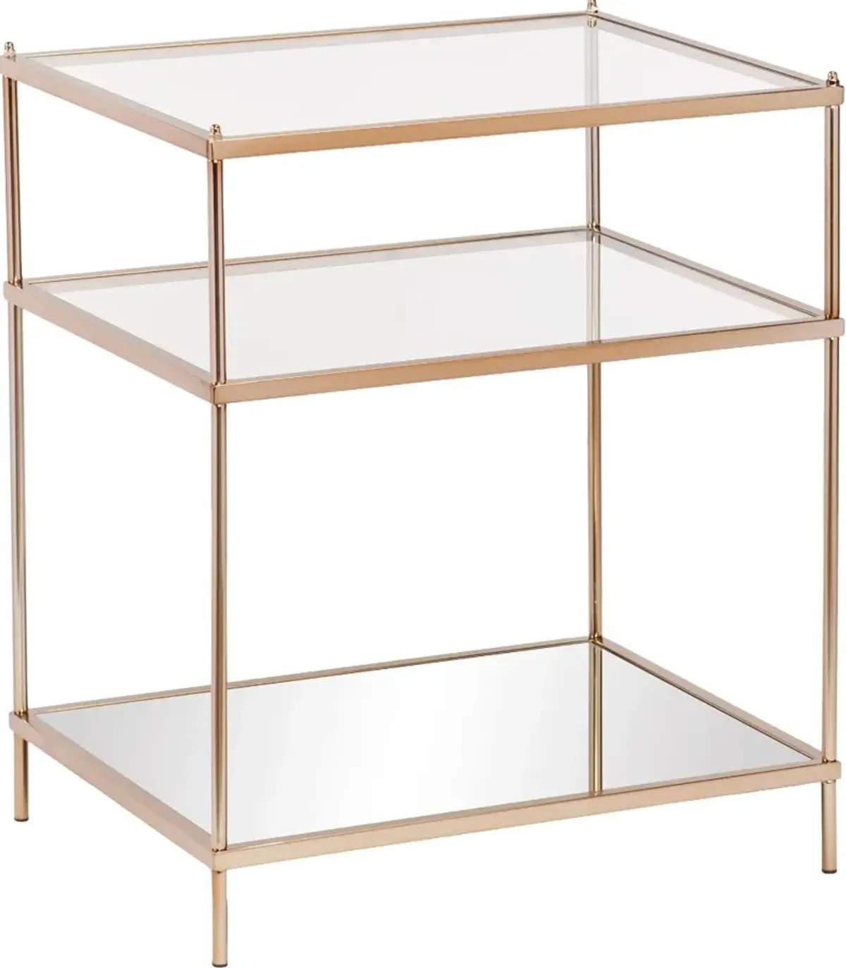 Knox Gold Mirrored Side Table