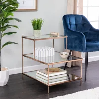 Knox Gold Mirrored Accent Table