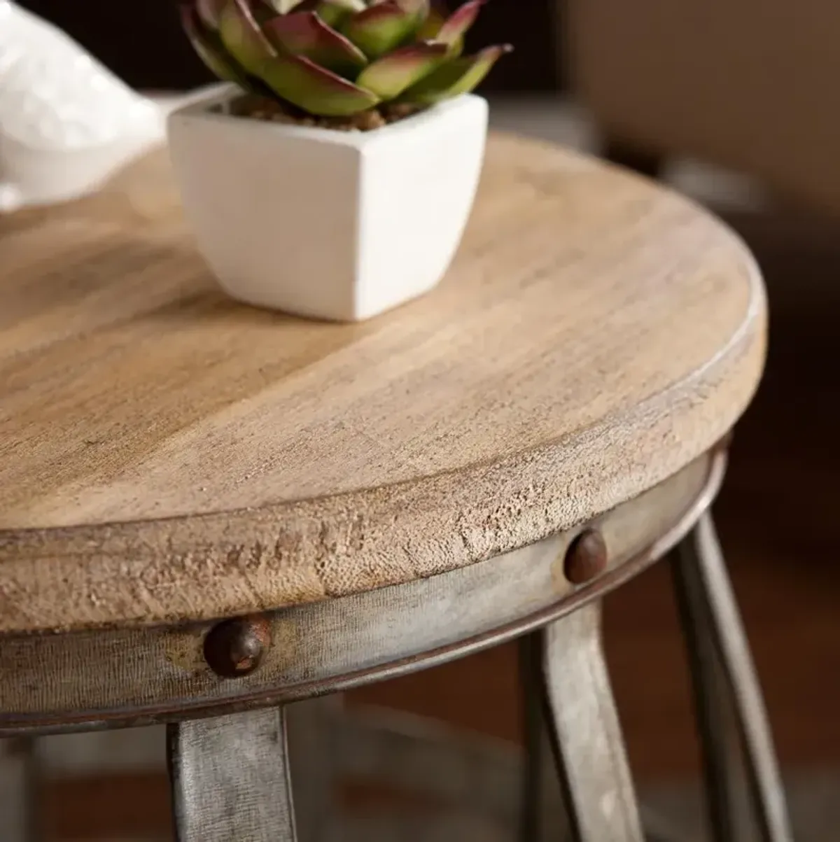 Mencino Rustic Accent Table