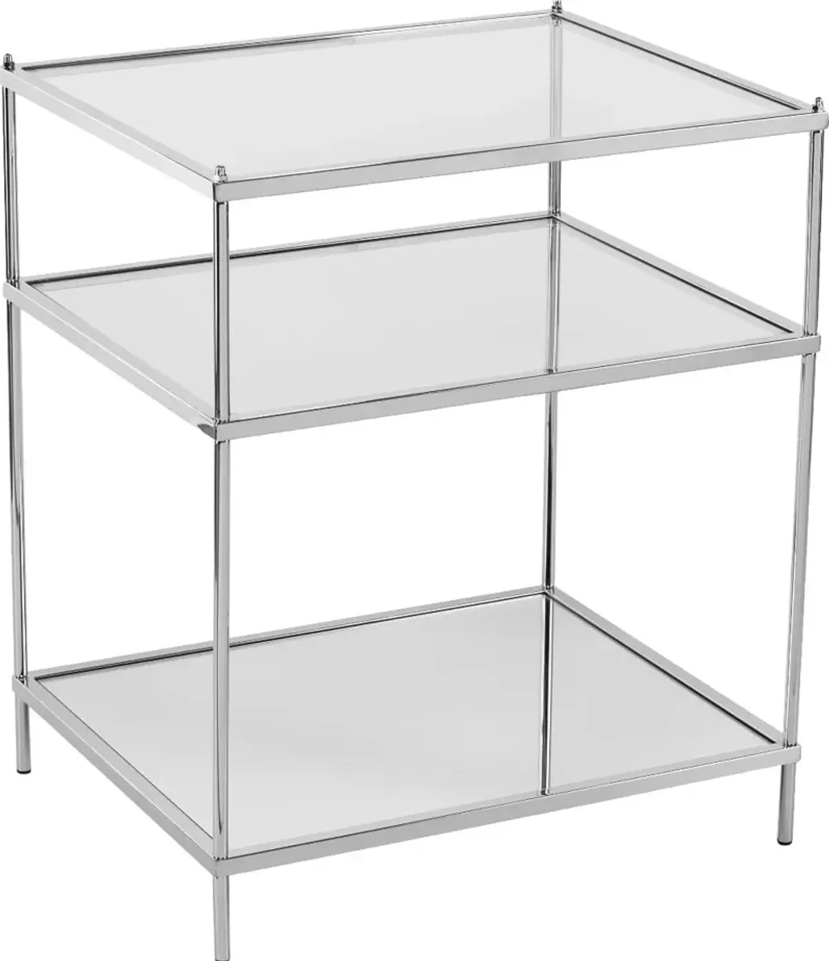 Knox Chrome Mirrored Side Table