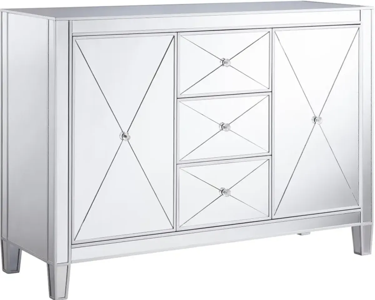 Mirage 3-Drawer Mirrored Cabinet