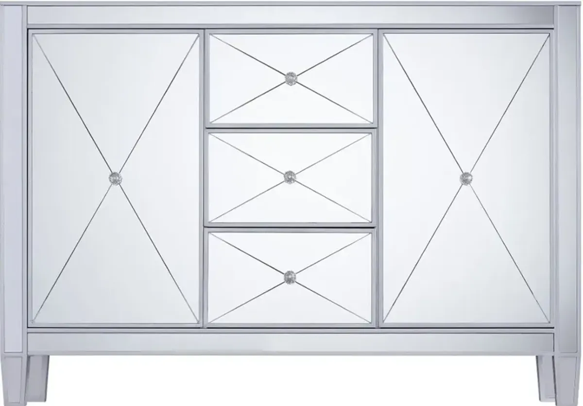 Mirage 3-Drawer Mirrored Cabinet