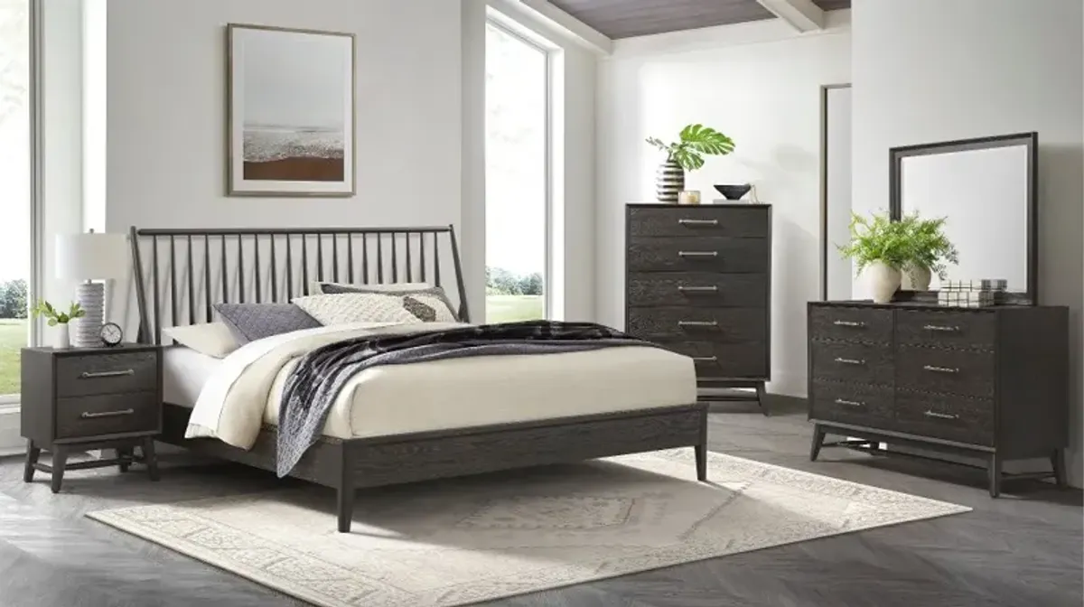 Bayside Black Queen Bed