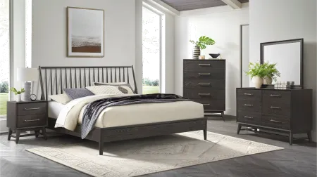 Bayside Black Queen Bed
