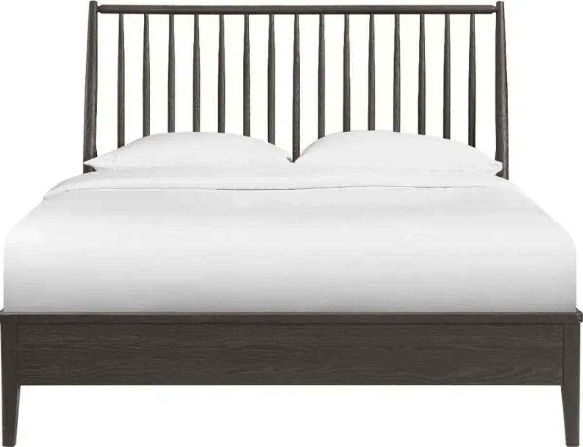 Bayside Black Queen Bed