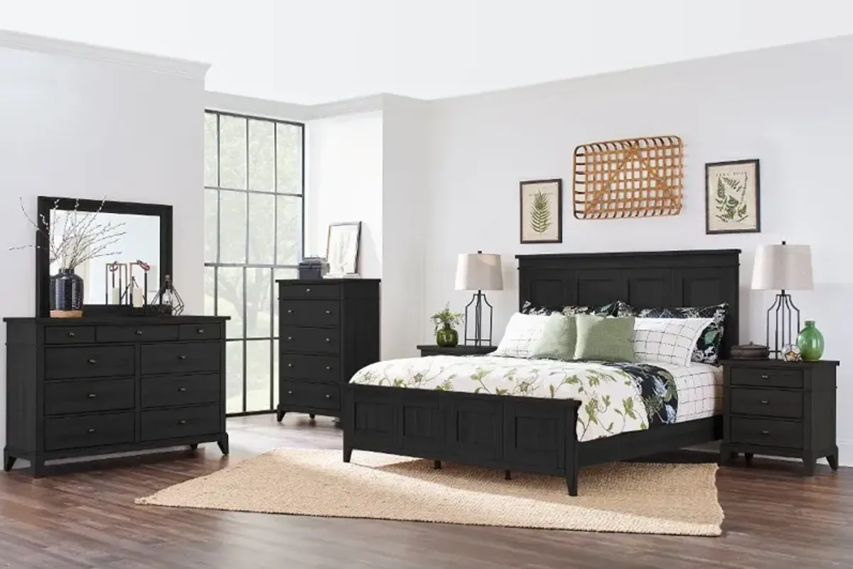 Monticello Black Queen Poster Bed