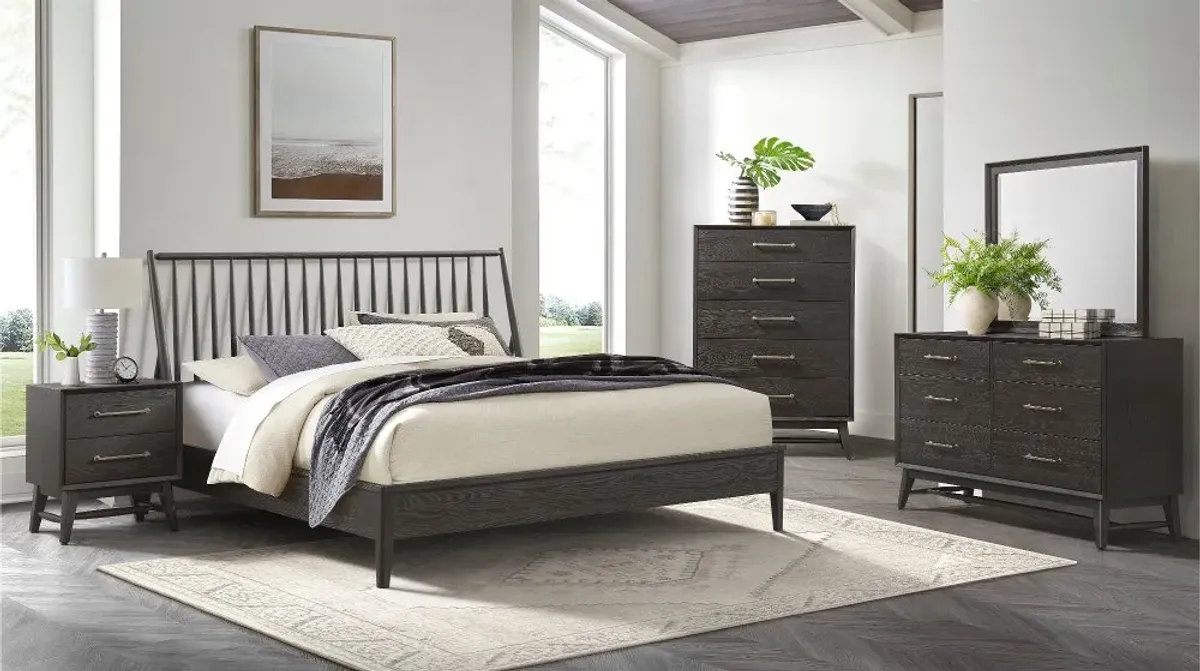 Bayside Black King Bed