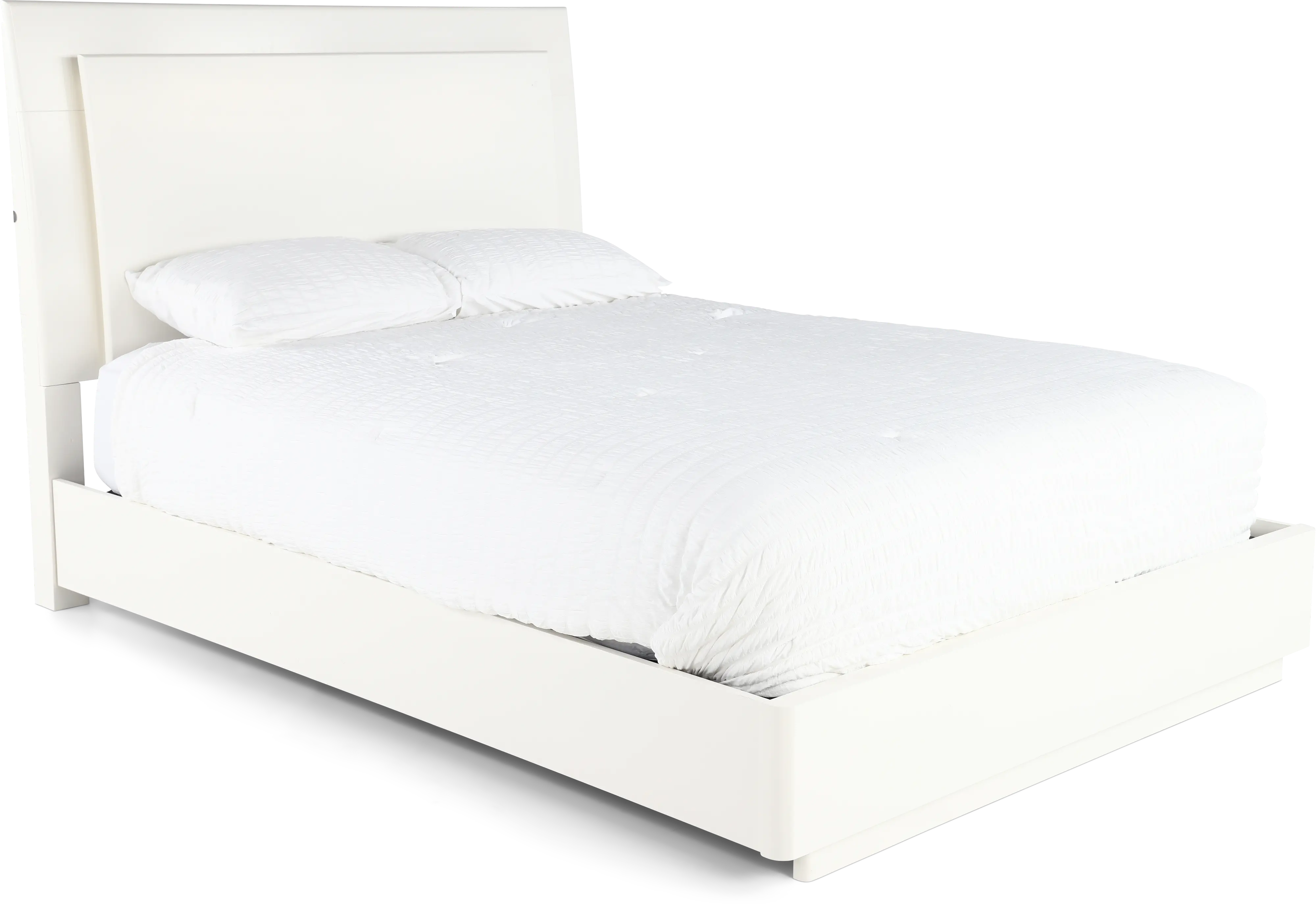 Miami White King Bed